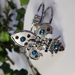 Silver Fleur de Lis Clamper Hinge Bracelet